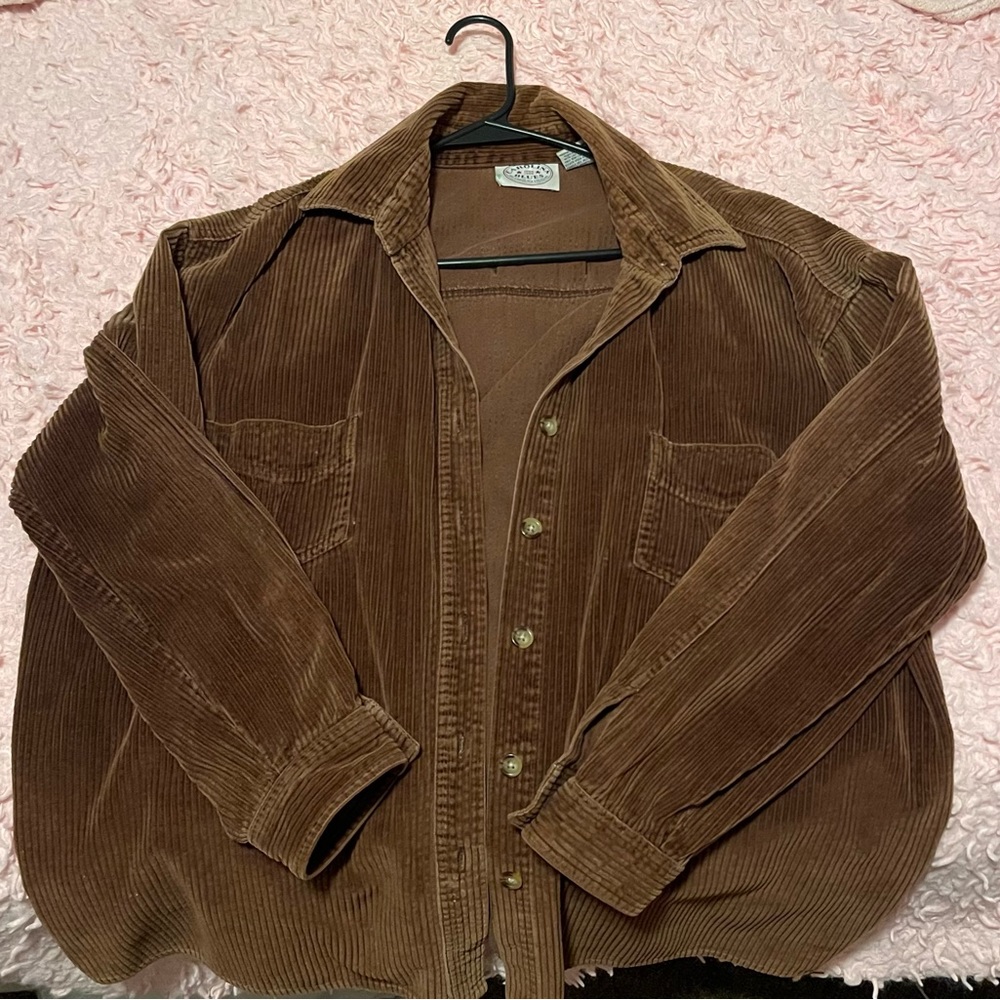 Brown corduroy jacket, and a size XL